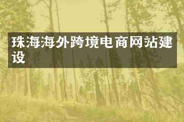 珠海海外跨境电商网站建设