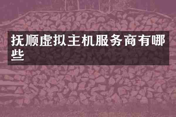 抚顺虚拟主机服务商有哪些