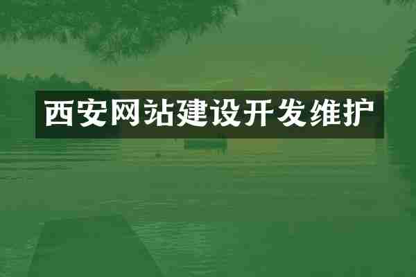 西安网站建设开发维护