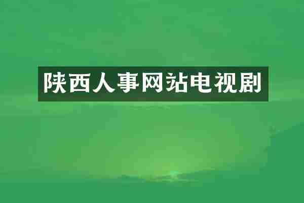 陕西人事网站电视剧