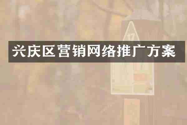 兴庆区营销网络推广方案