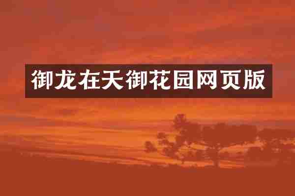 御龙在天御花园网页版