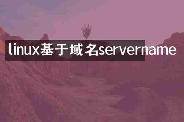 linux基于域名servername