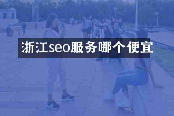 浙江seo服务哪个便宜