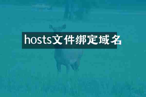 hosts文件绑定域名