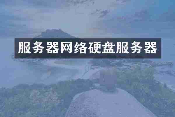 服务器网络硬盘服务器