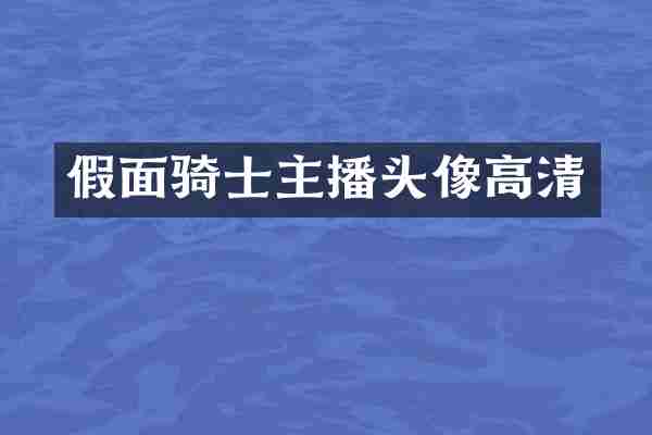 假面骑士主播头像高清