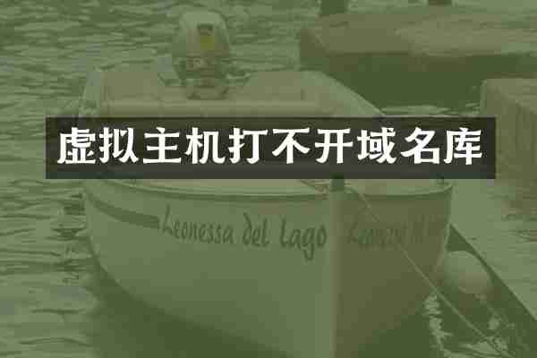 虚拟主机打不开域名库