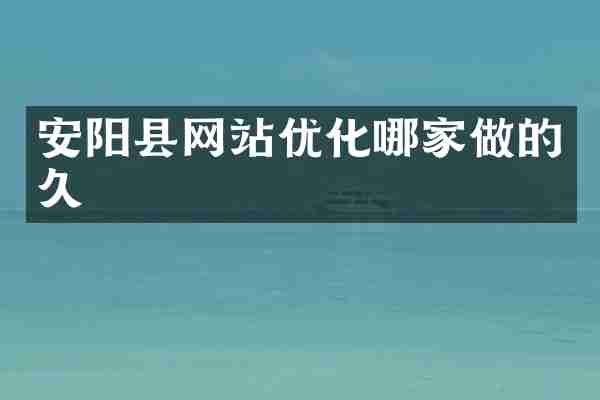 安阳县网站优化哪家做的久