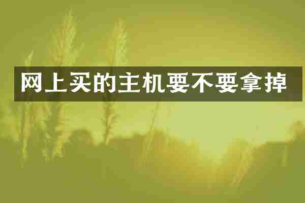 网上买的主机要不要拿掉