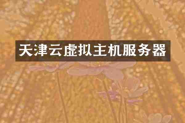 天津云虚拟主机服务器