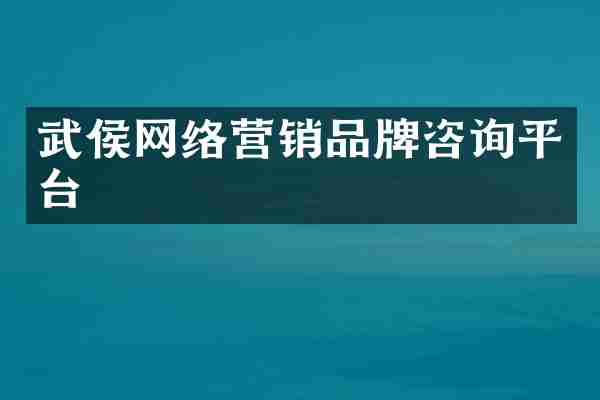 武侯网络营销品牌咨询平台
