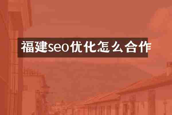 福建seo优化怎么合作