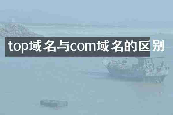 top域名与com域名的区别
