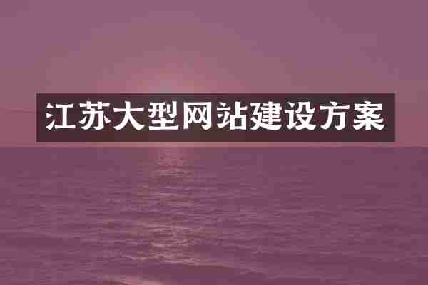 江苏大型网站建设方案