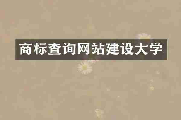 商标查询网站建设大学