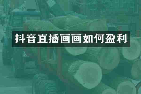 抖音直播画画如何盈利