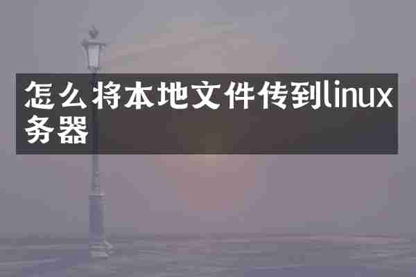怎么将本地文件传到linux服务器