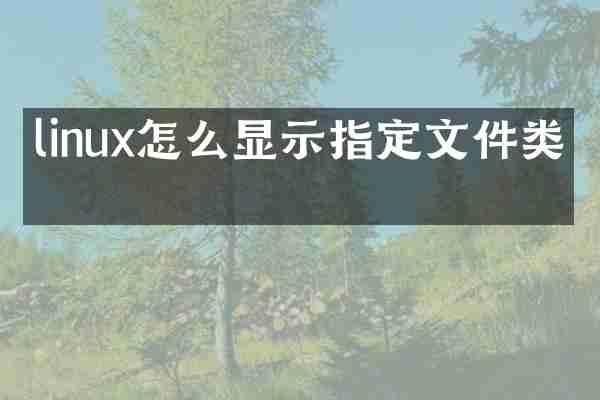 linux怎么显示指定文件类型