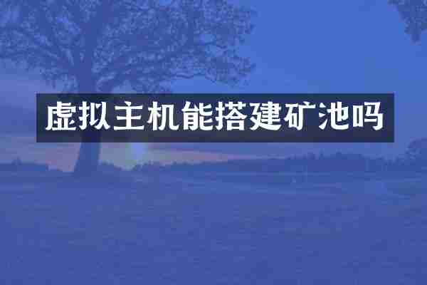 虚拟主机能搭建矿池吗