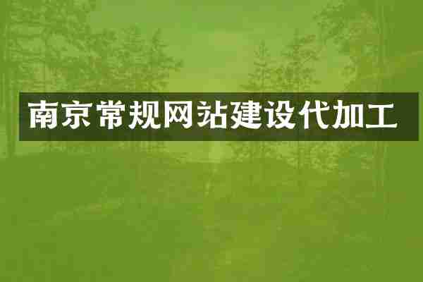 南京常规网站建设代加工