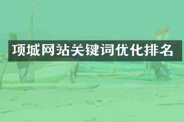 项城网站关键词优化排名