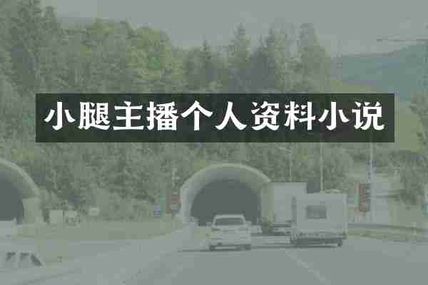 小腿主播个人资料小说