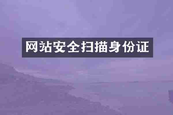 网站安全扫描身份证