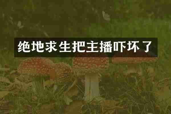 绝地求生把主播吓坏了