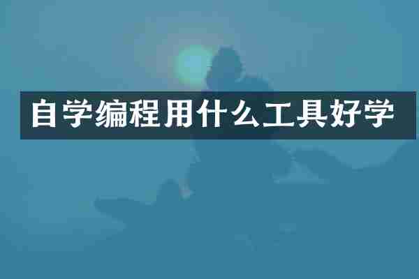 自学编程用什么工具好学