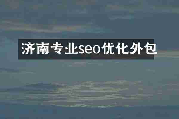 济南专业seo优化外包