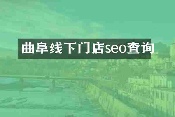 曲阜线下门店seo查询