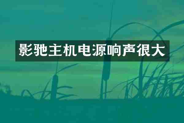 影驰主机电源响声很大