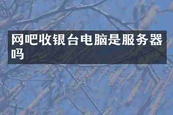 网吧收银台电脑是服务器吗
