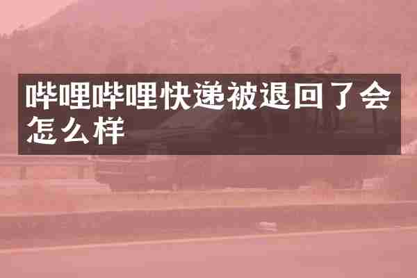 哔哩哔哩快递被退回了会怎么样