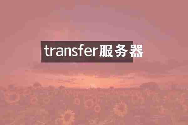 transfer服务器