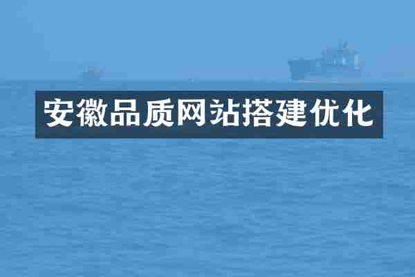 安徽品质网站搭建优化