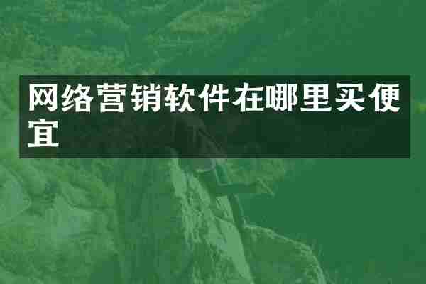 网络营销软件在哪里买便宜