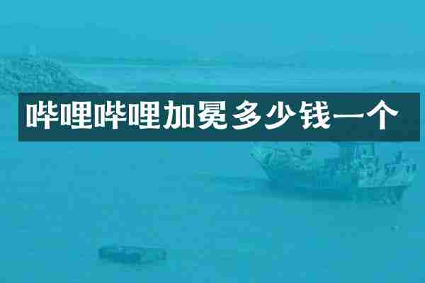 哔哩哔哩加冕多少钱一个