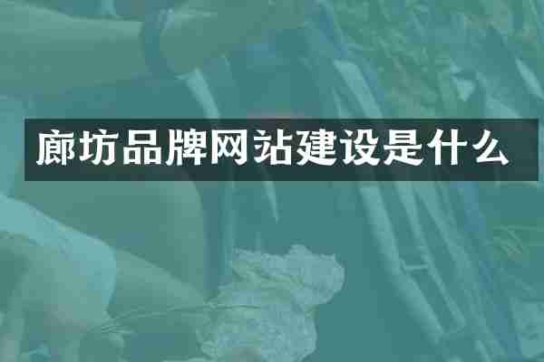 廊坊品牌网站建设是什么
