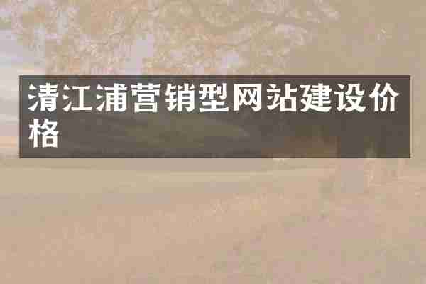 清江浦营销型网站建设价格