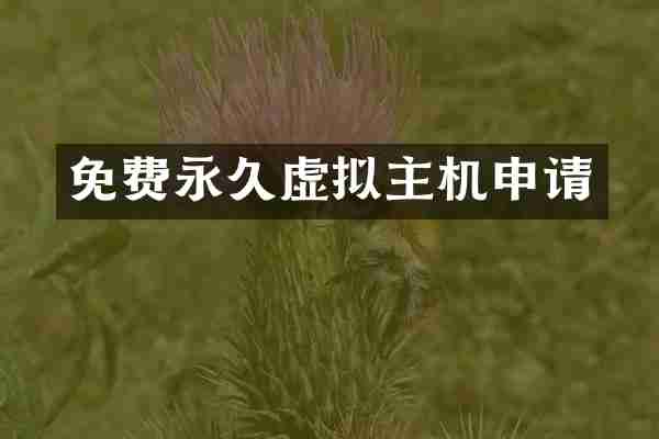 免费永久虚拟主机申请