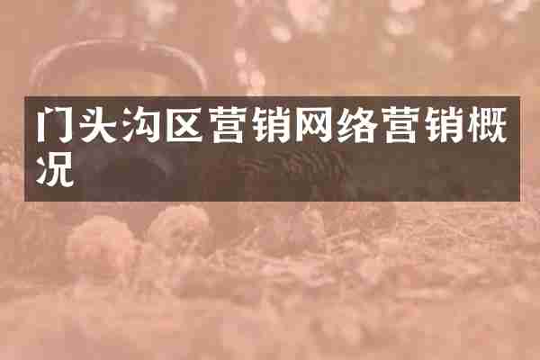 门头沟区营销网络营销概况