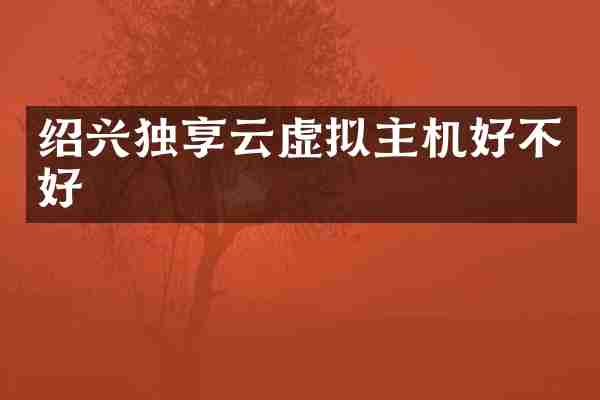 绍兴独享云虚拟主机好不好