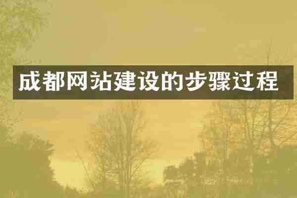 成都网站建设的步骤过程