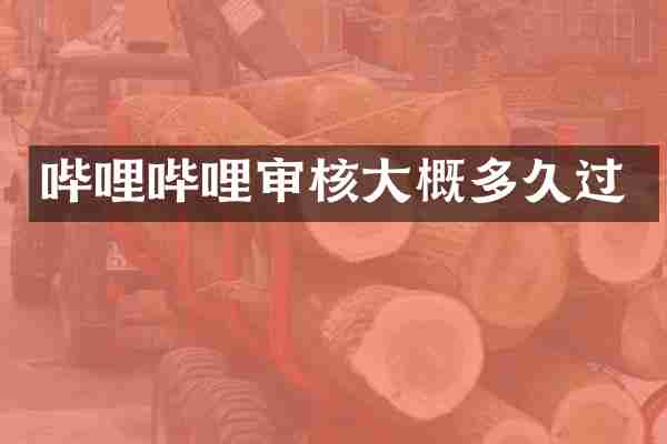 哔哩哔哩审核大概多久过