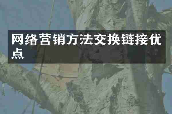 网络营销方法交换链接优点