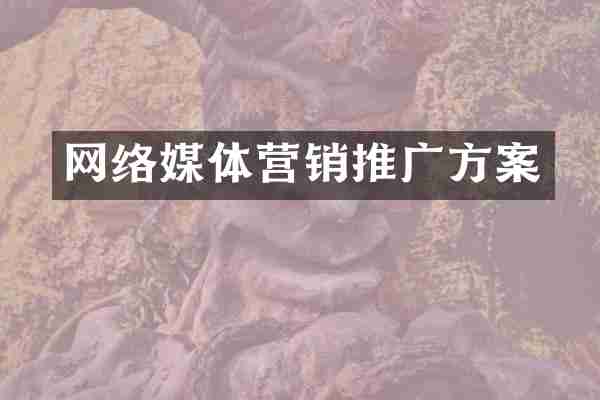 网络媒体营销推广方案
