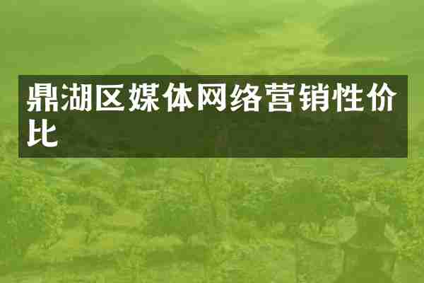 鼎湖区媒体网络营销性价比