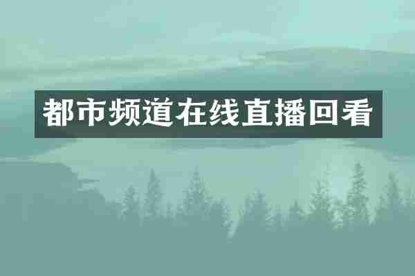 都市频道在线直播回看